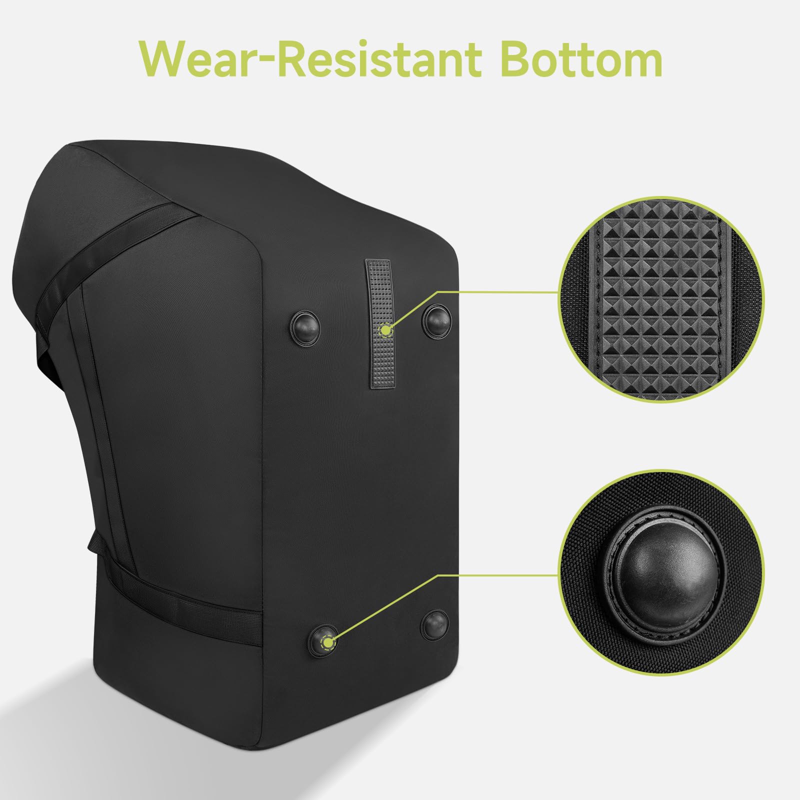 YOREPEK bottom bumper feet prevent wear and stay clean.