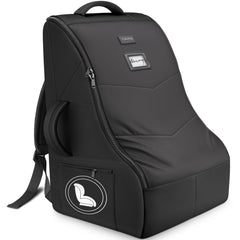 YOREPEK car seat bag with travel dimensions to help verify seat fit for air travel.