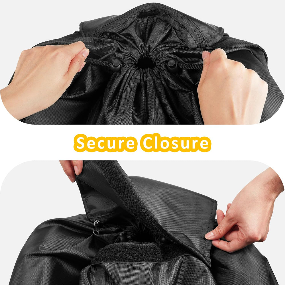 YOREPEK car seat bag closure-drawstring shows secure transport and dust protection