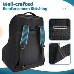 YOREPEK car seat bag double zip opening for secure access at check-in.