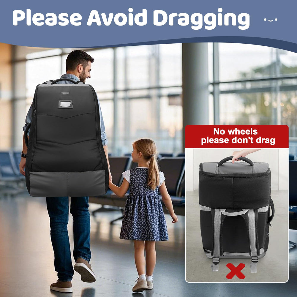 YOREPEK car seat bag name tag slot for quick airport identification