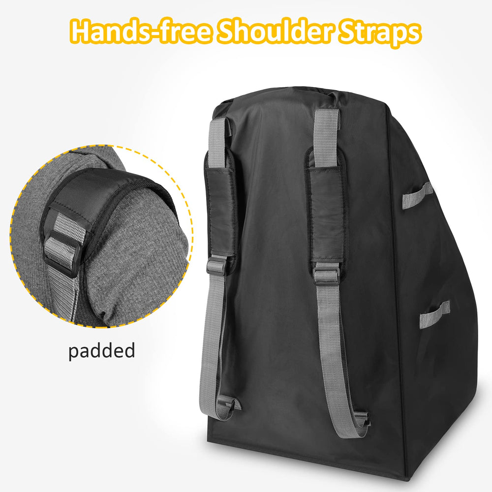 YOREPEK car seat bag top-open design enables easy packing access