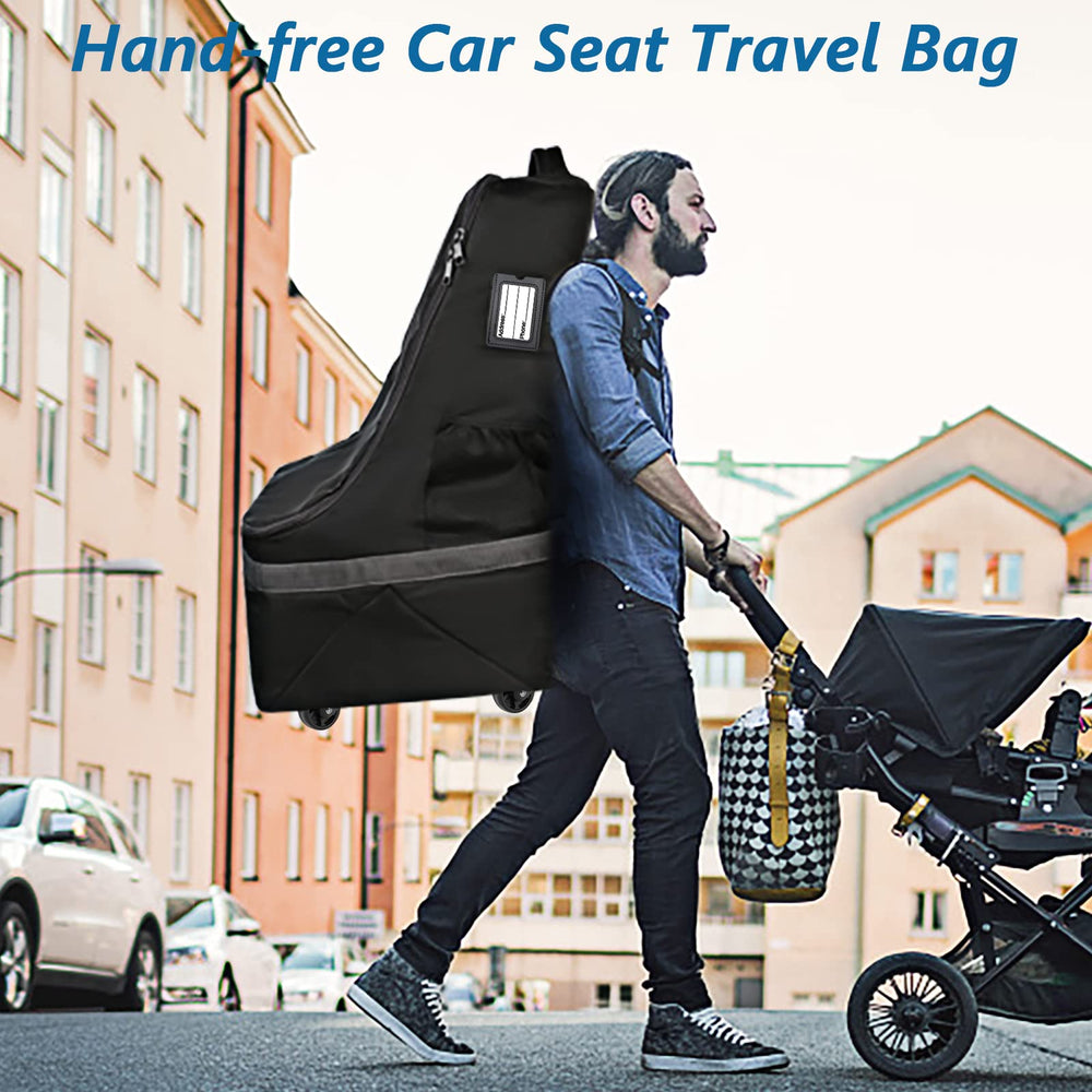 YOREPEK car seat fold-flat design allows compact storage at home or in bag.