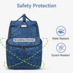YOREPEK bag bottom features bumper feet to prevent wear on floors.