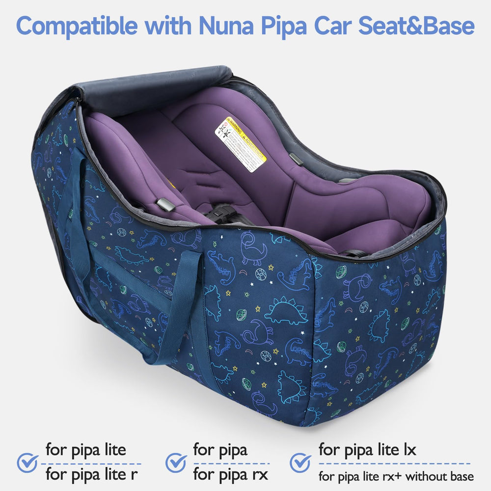YOREPEK bag uses water resistant fabric and padding to protect seats.
