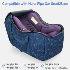 YOREPEK bag uses water resistant fabric and padding to protect seats.
