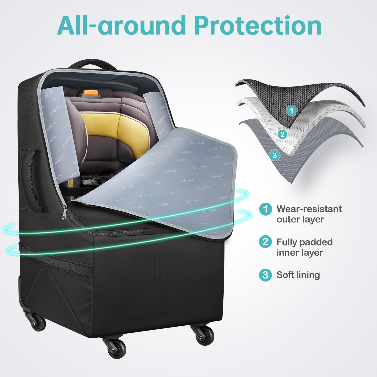 YOREPEK front pocket access highlights quick reach to essentials