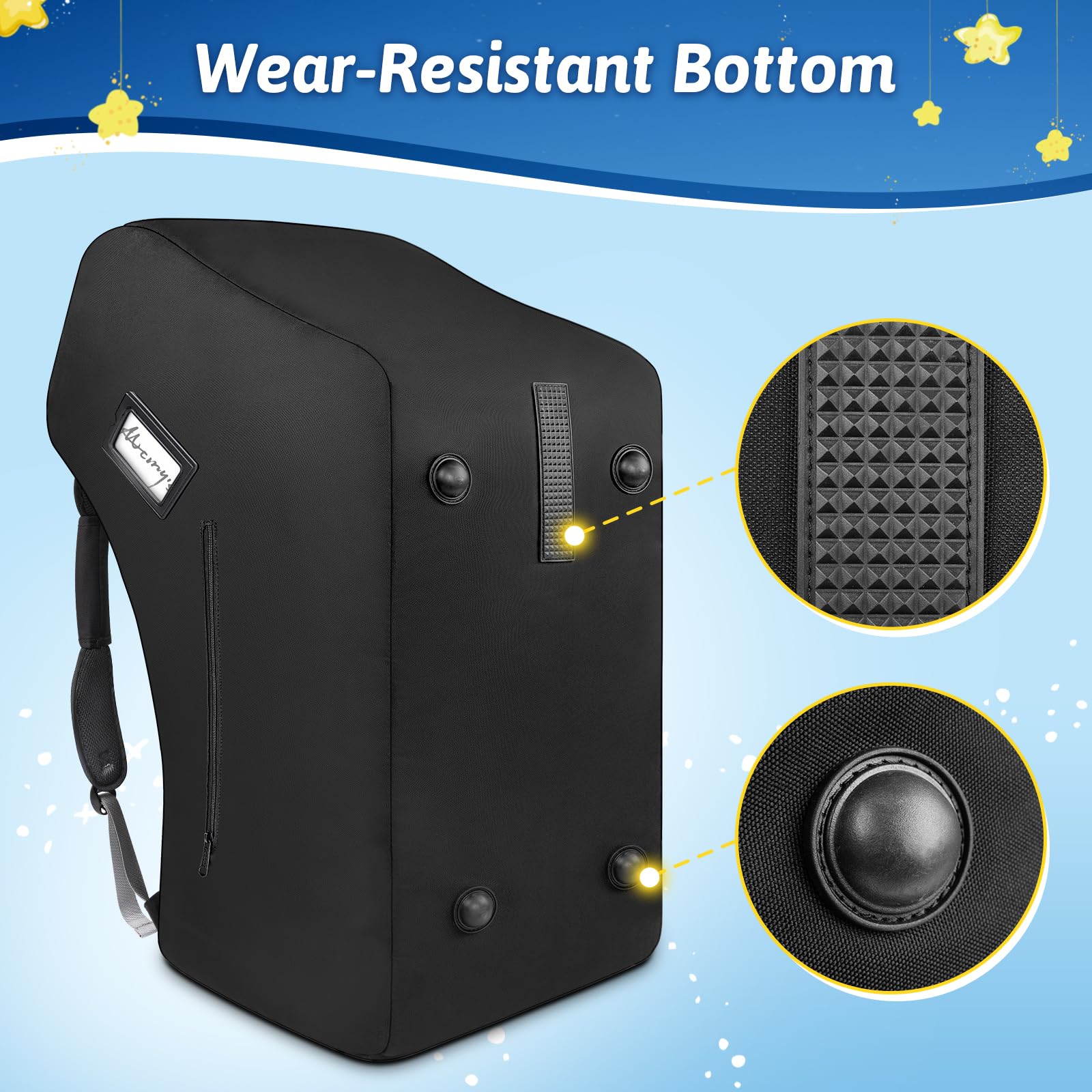 YOREPEK heavy-duty water-resistant fabric protects seat from weather