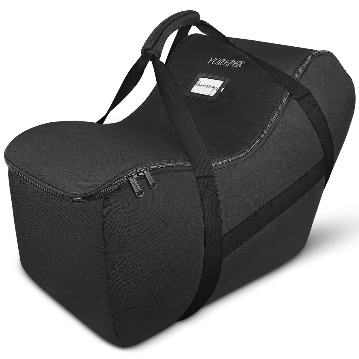 YOREPEK infant car seat travel bag front view with padded protection for travel.