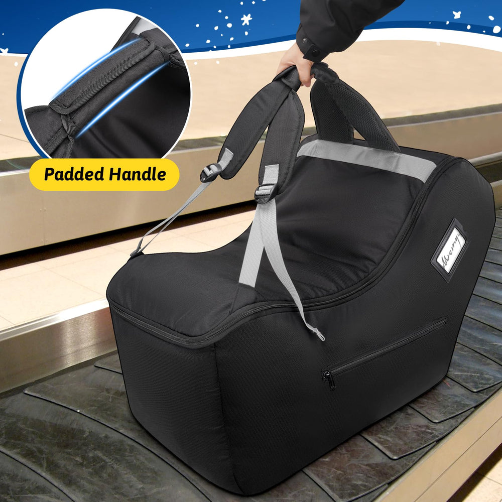 YOREPEK padded car seat bag showing protective padding for Nuna Pipa