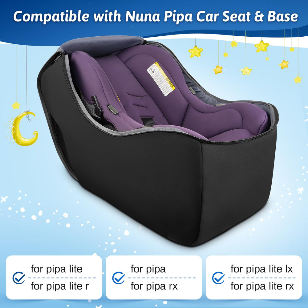 YOREPEK car seat travel bag with handbag option, easy to grab at carousel