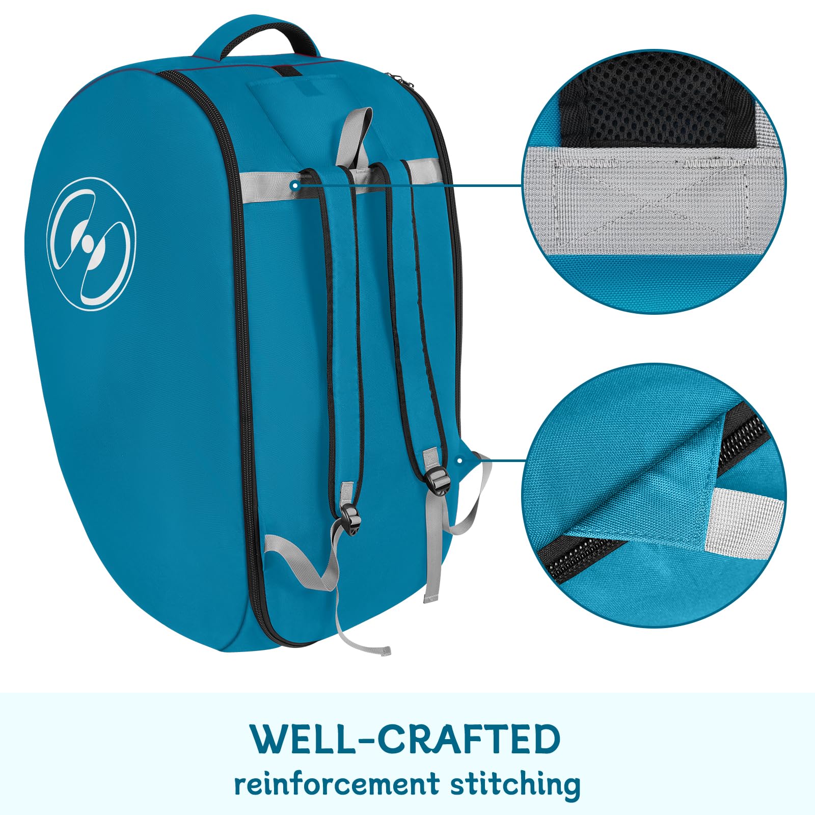 YOREPEK bag with name-card slot helps quick identification at gate checks.