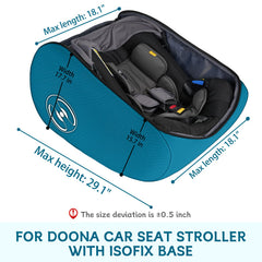YOREPEK bag side view demonstrates reinforced stitching for durable transit.