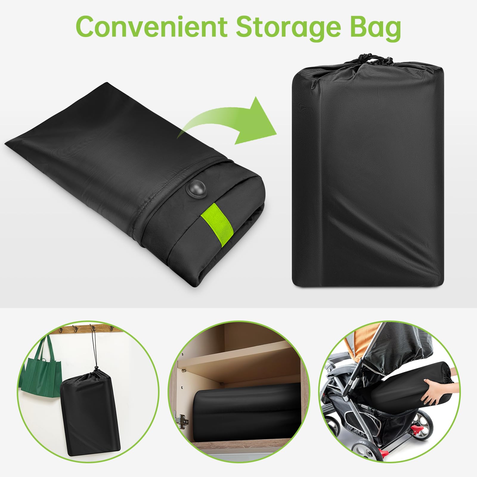 YOREPEK padded handles for comfortable carrying on family trips