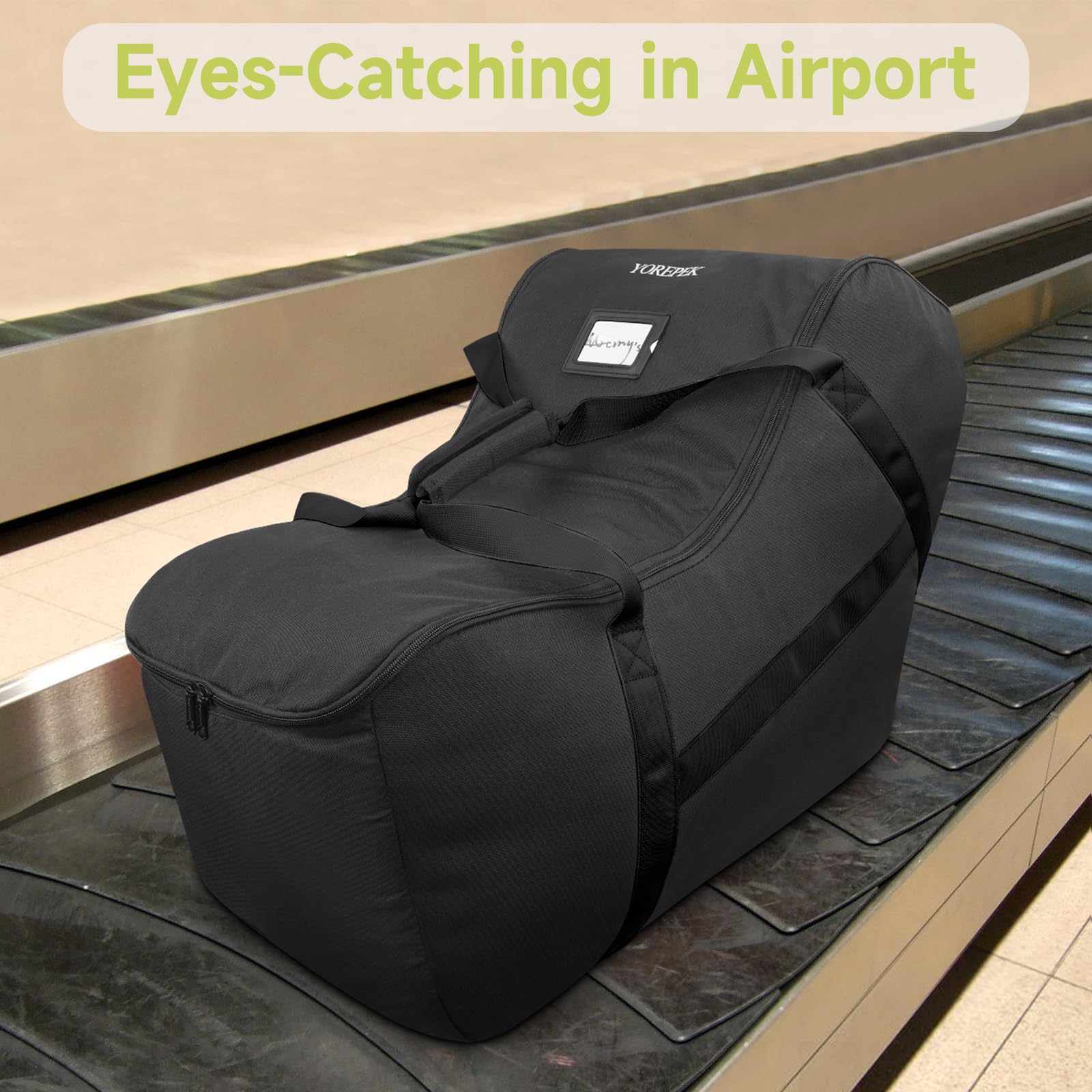YOREPEK padded handles offer comfortable, ergonomic carrying.