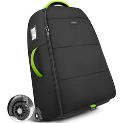 YOREPEK padded stroller travel bag with wheels for smooth airport transport.