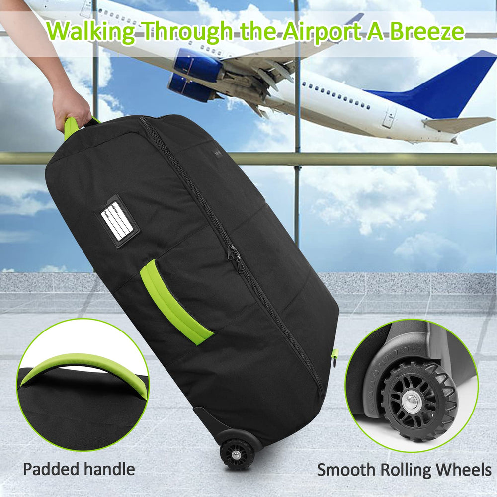 YOREPEK stroller bag side name-card slot speeds baggage ID.