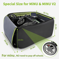 YOREPEK stroller bag for UPPAbaby MINU fit ensures wheels stay intact during gate check