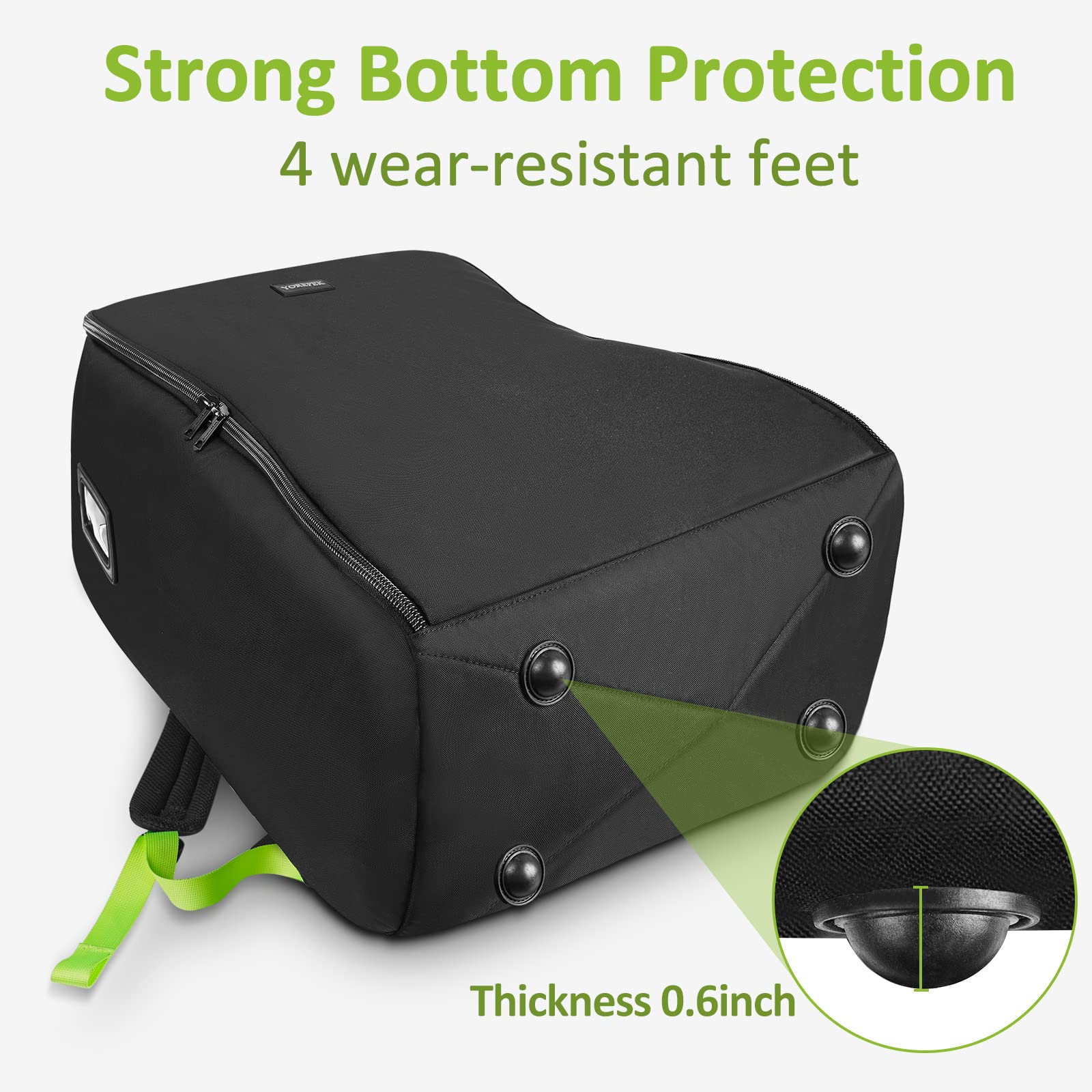 YOREPEK sturdy waist strap reduces shoulder load for relaxed travel