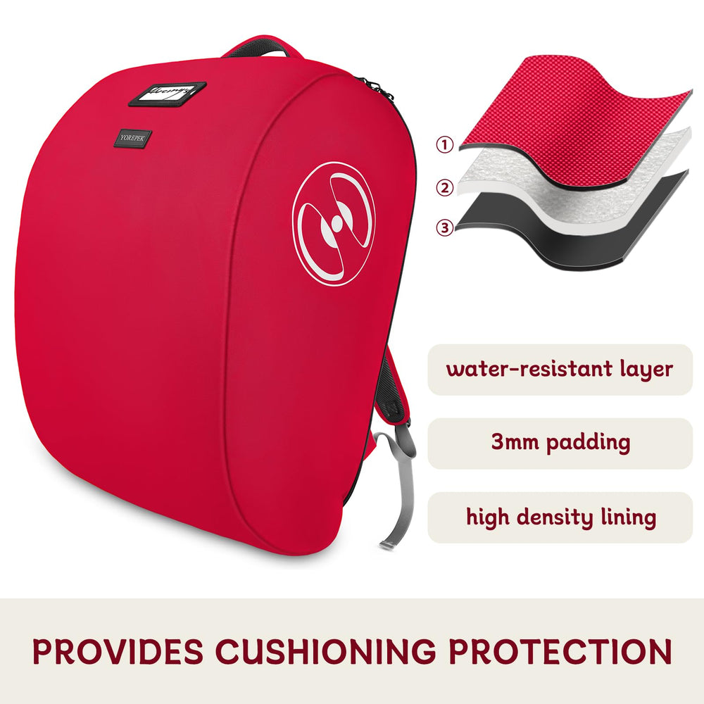 YOREPEK 3-layer material protects against bumps and scuffs during travel.