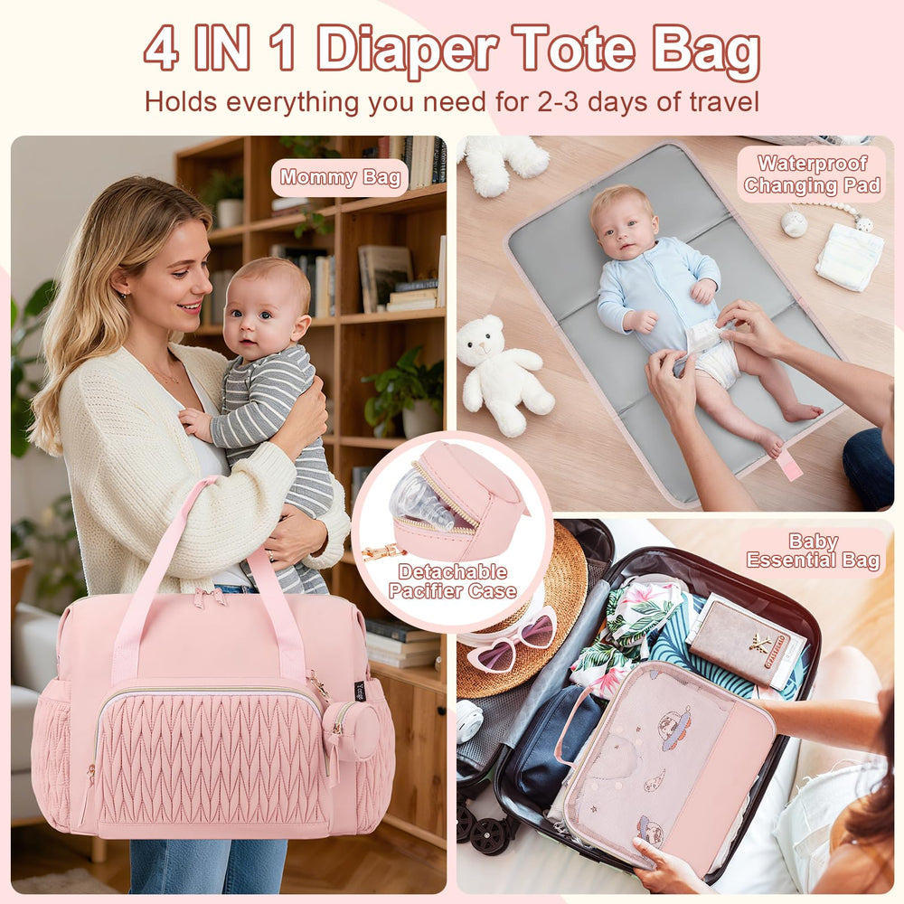 Yorige diaper tote bag changing pad provides a clean, soft surface for quick changes