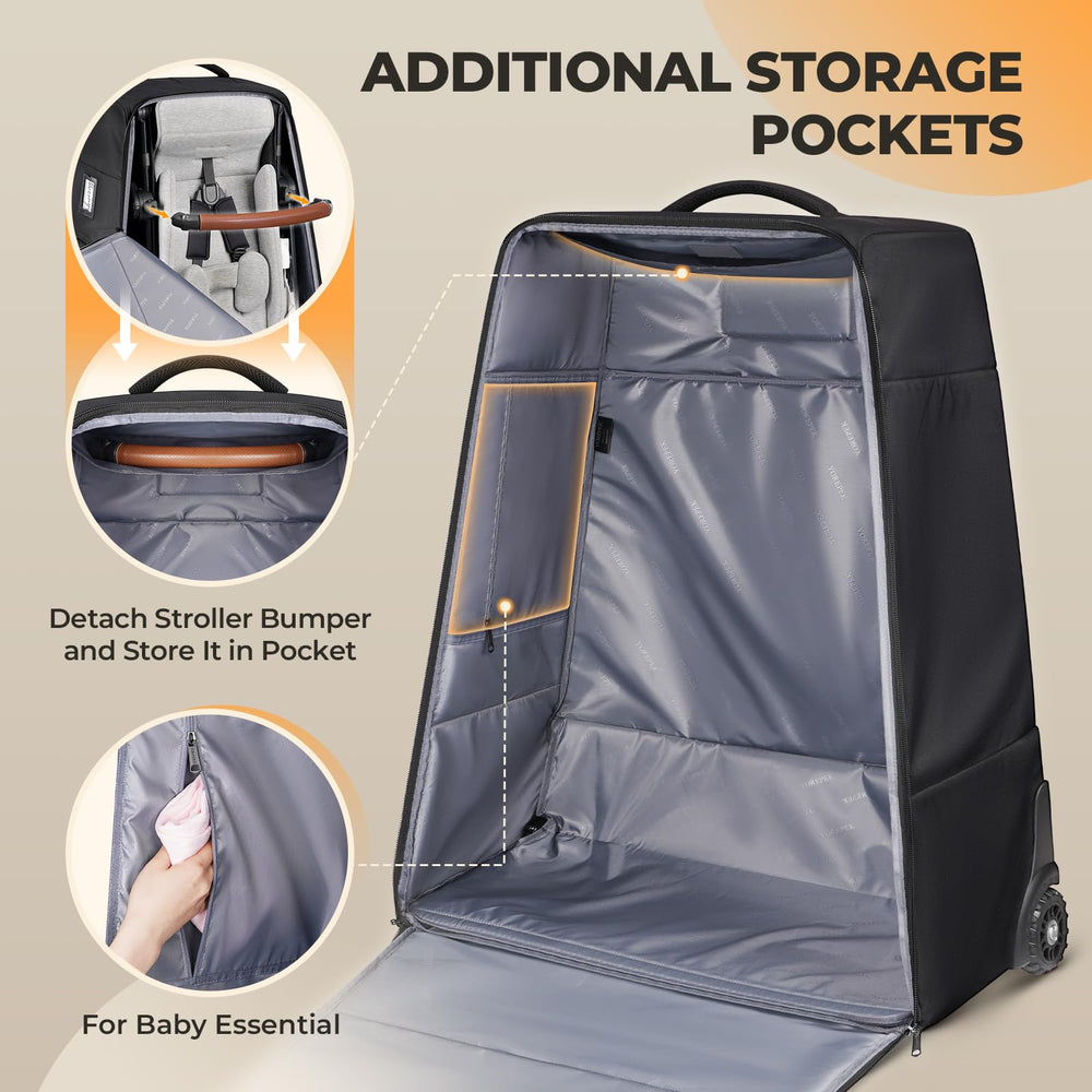YOREPEK scratch-resistant bottom protects bag on rough ground.