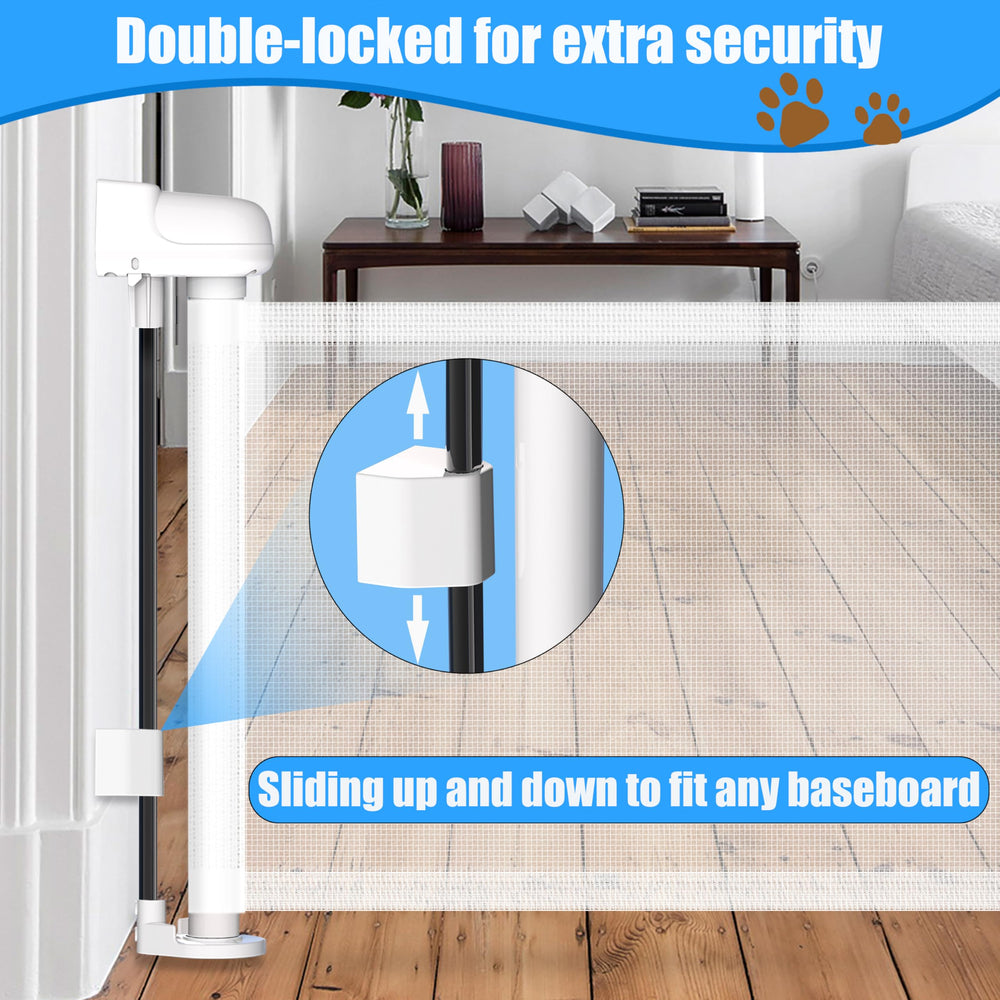 YORWHIN compact-storage gate demonstrates quick collapse for tidy storage.