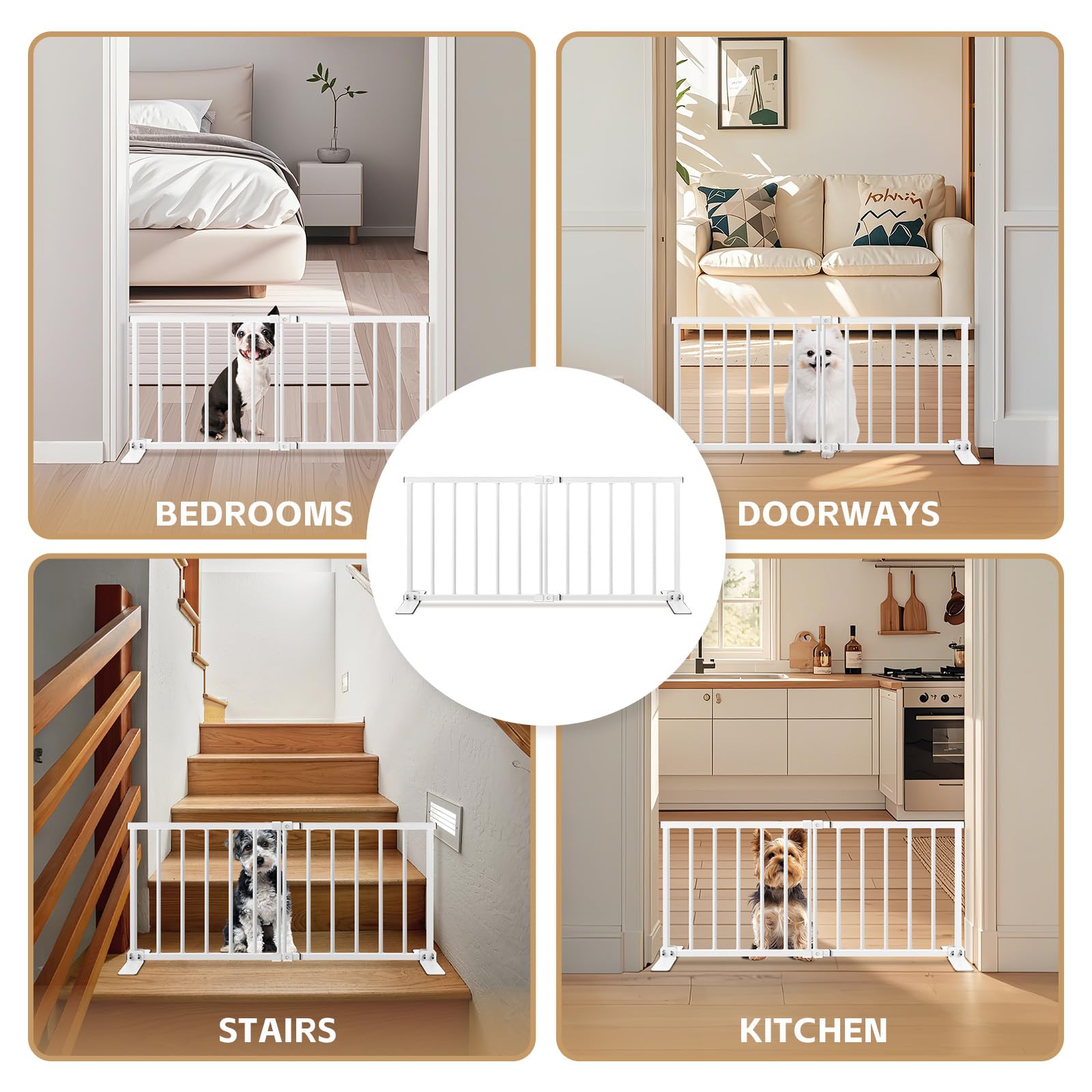 YORWHIN durable-metal-frame emphasizes lasting use with smooth edges for puppies
