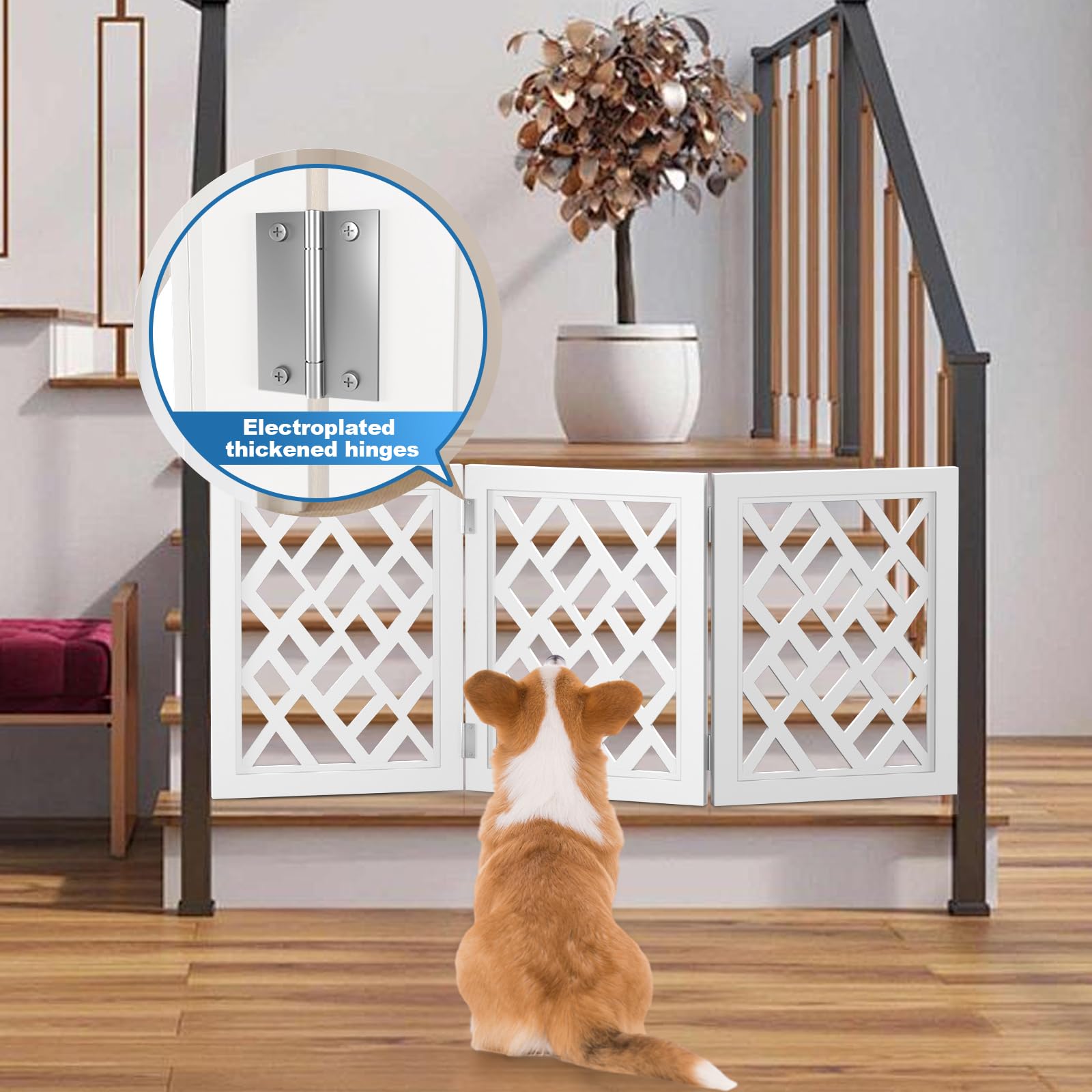 YORWHIN reinforced MDF frame with non-slip feet reduces tipping