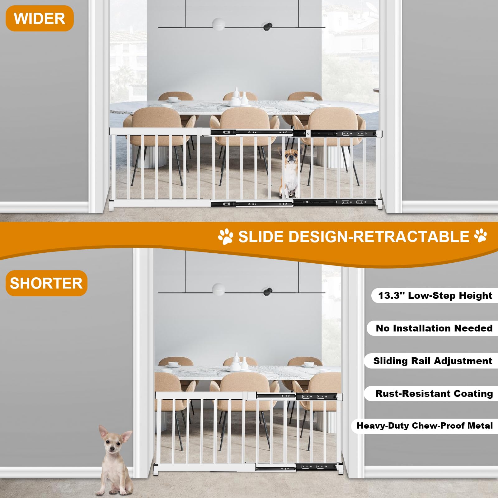 YORWHIN gate suitable for indoor and outdoor use on patio