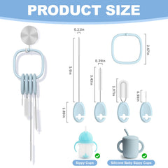YOTIME 4in1 brush kit holder blue enables quick tool switching during cleanup