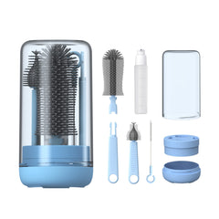 YOTIME baby bottle brush extendable wand cleans deep to the bottom for thorough residue removal
