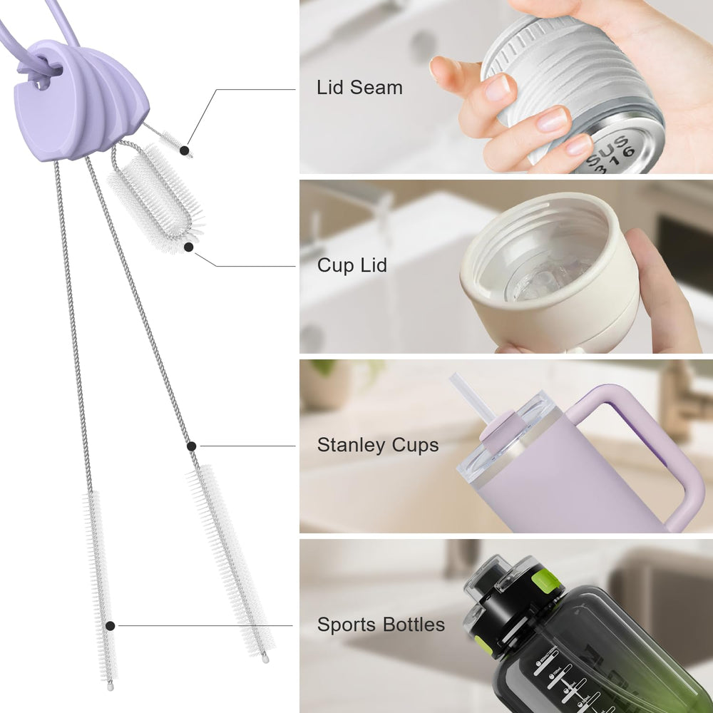 YOTIME crevice brush reaches tight corners for thorough cleaning.