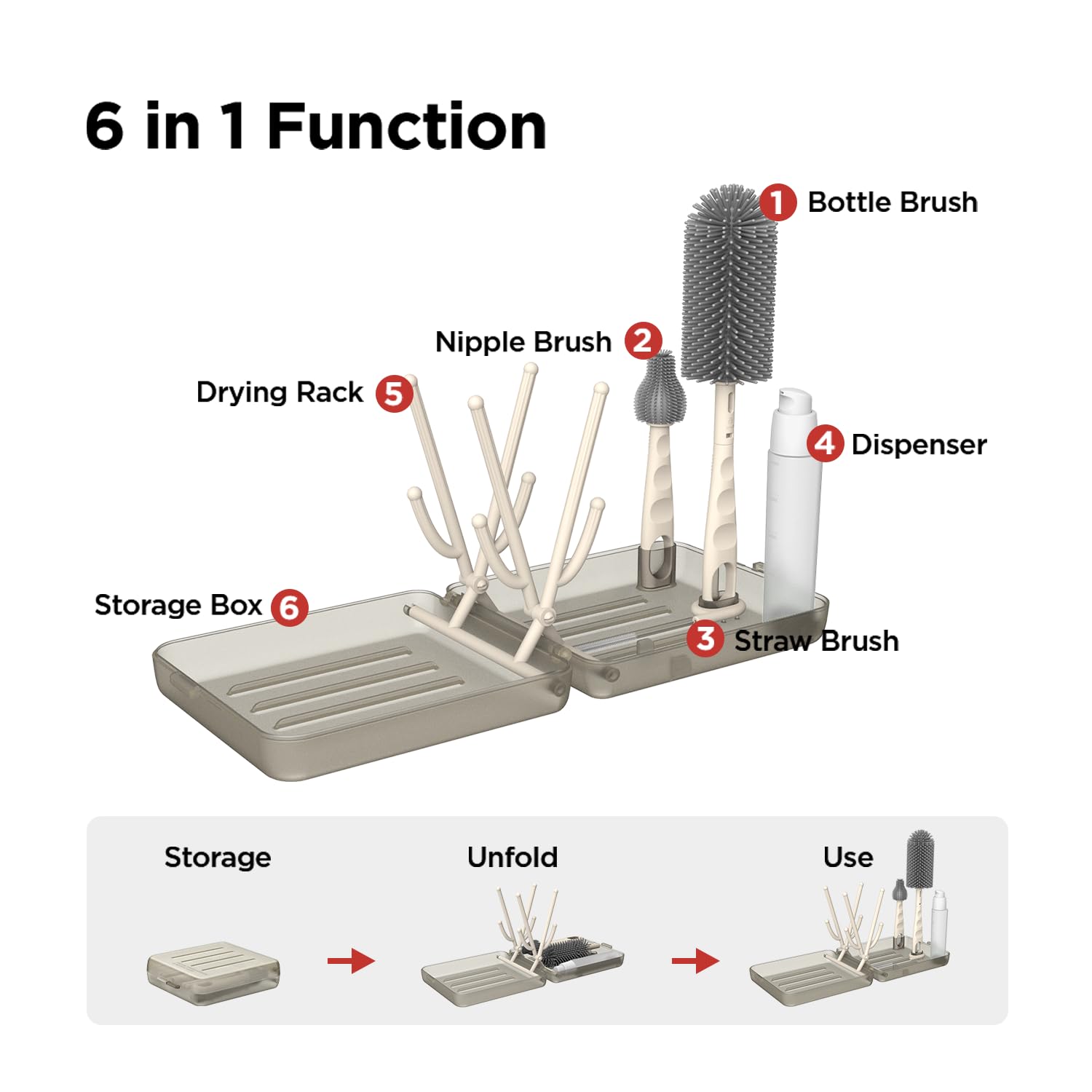 YOTIME foldable drying rack offers portable organization.