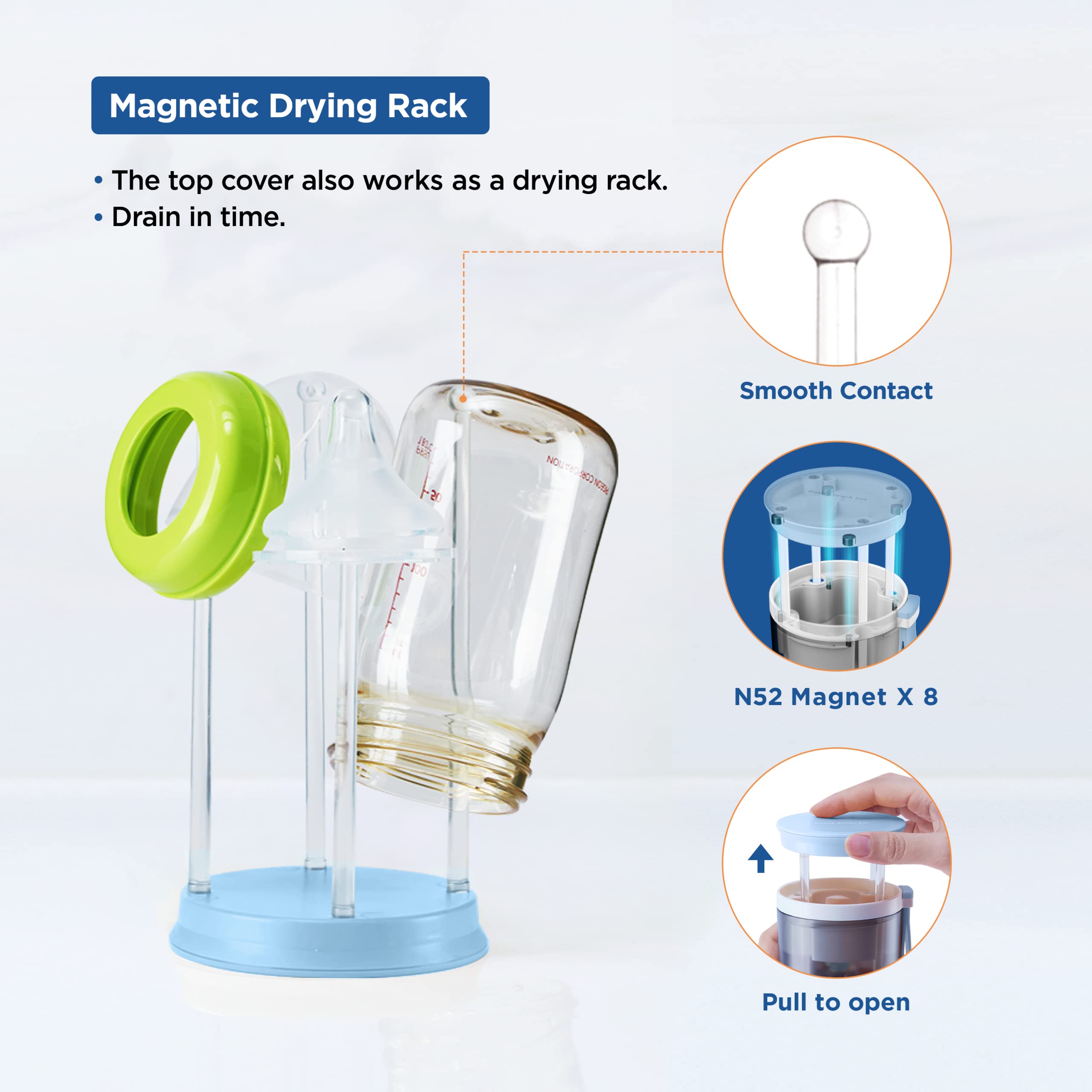 YOTIME nipple cleaner brush reaches tiny parts for thorough cleaning
