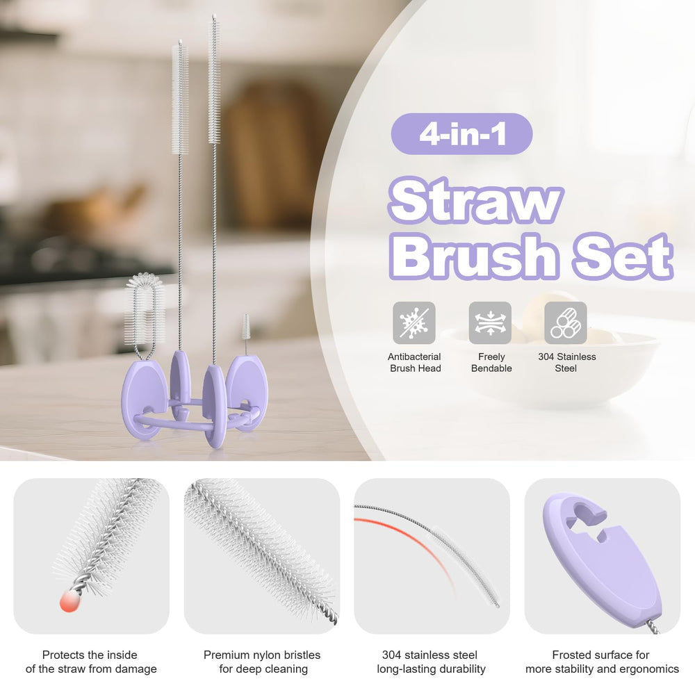 YOTIME straw brushes 7mm and 10mm for wide and narrow straws.