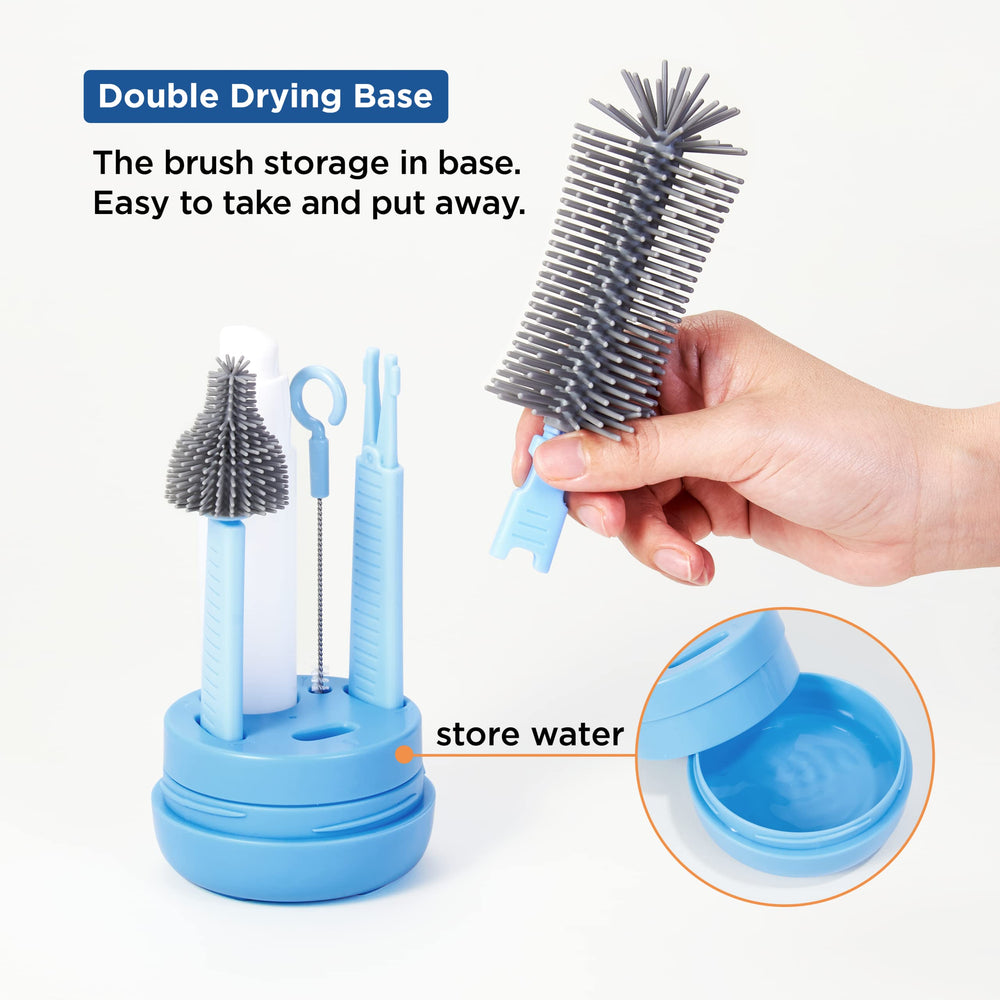 YOTIME straw brush nylon bristles clean sippy straws and baby bottles easily