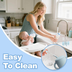 YOTIME straw brush blue cleans narrow straws efficiently
