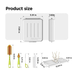 YOTIME travel bottle brush nipple brush for safe nipple cleaning routines