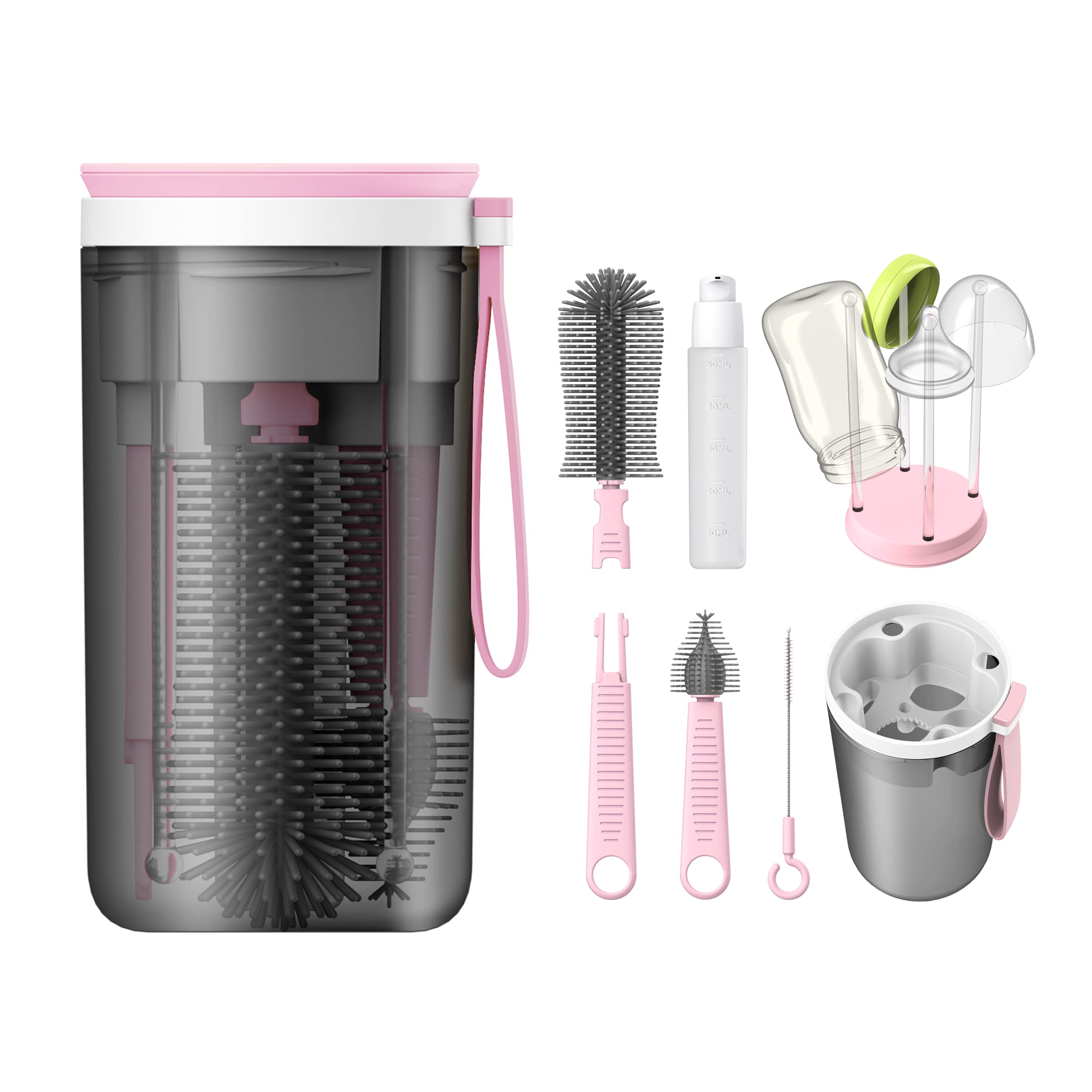 YOTIME silicone bottle brush for on-the-go cleaning