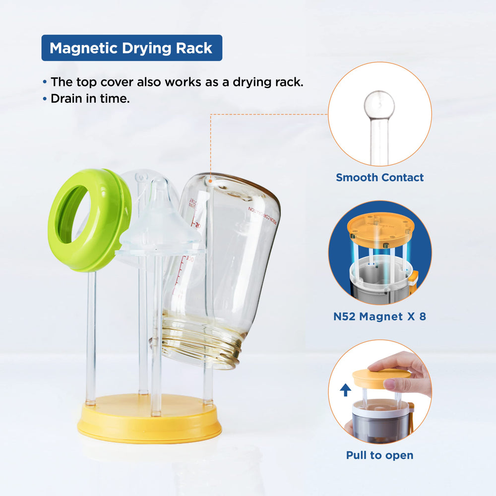 YOTIME Travel Bottle Brush Set straw brush helps clean narrow straw openings safely on the go.
