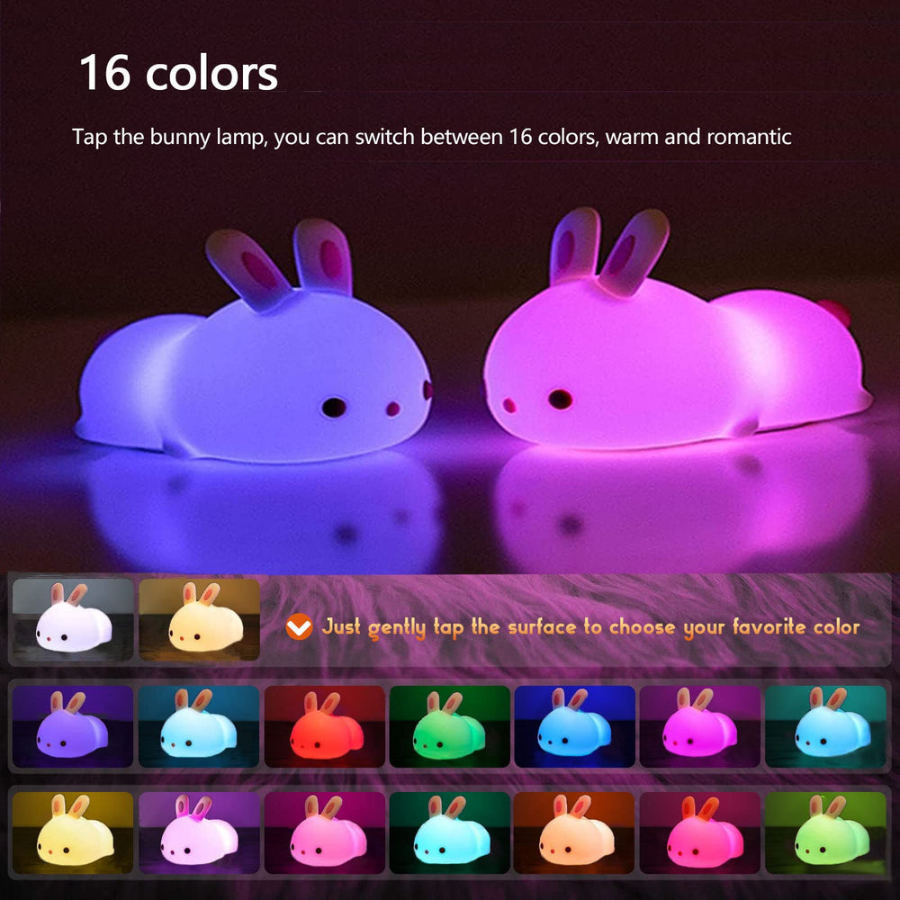 YOTOZU APS silicone bunny light with safe soft-touch surface
