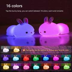 YOTOZU APS silicone bunny light with safe soft-touch surface
