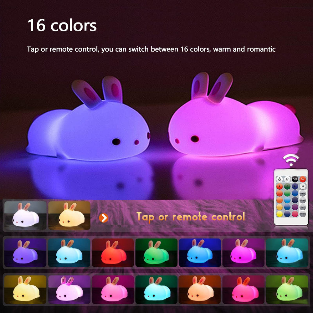 YOTOZU Bunny Night Light uses soft-touch APS silicone for safe, durable use.