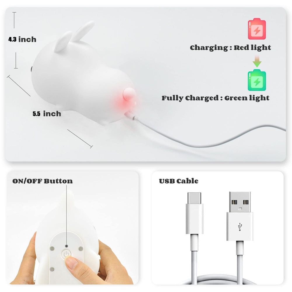 YOTOZU portable bunny night light compact handheld for travel