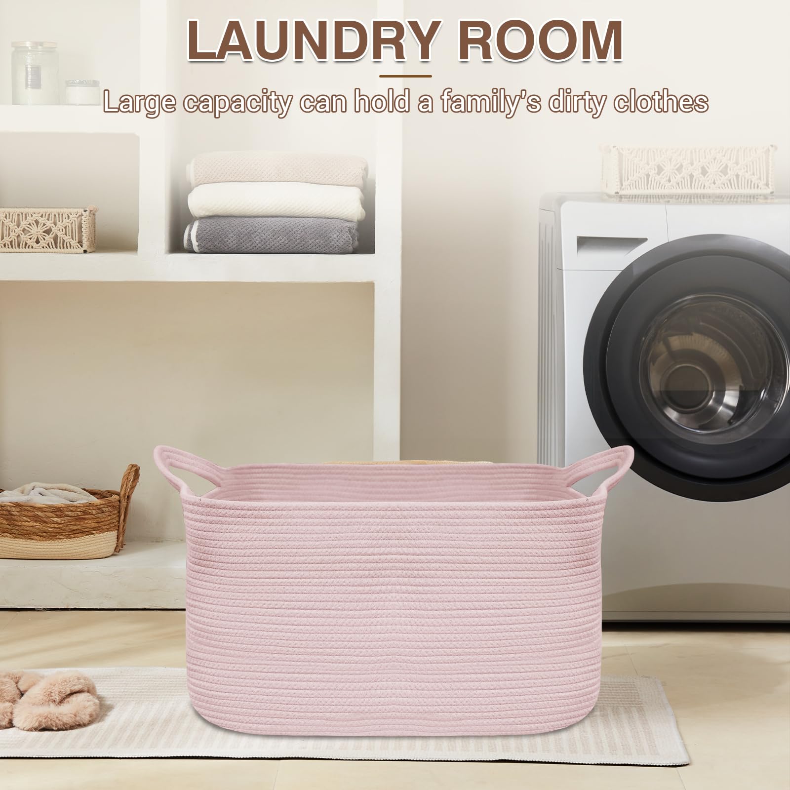 YOUDENOVA rectangle hamper suitable for toy storage and clutter reduction in kids spaces