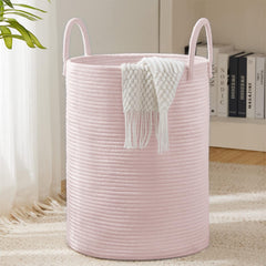 YOUDENOVA laundry hamper 58L cotton rope weave for versatile storage