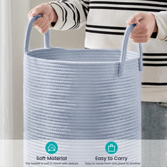 YOUDENOVA laundry hamper basket foldable and washable for easy storage.