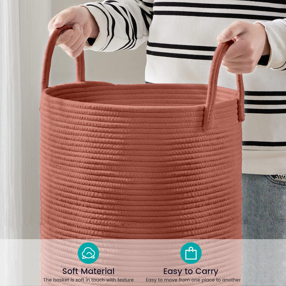 YOUDENOVA laundry hamper basket folded-flat design saves space when not in use