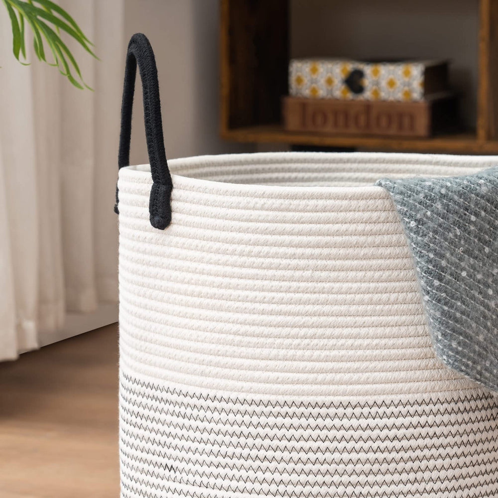 YOUDENOVA hamper in a bedroom with Nordic-inspired decor.